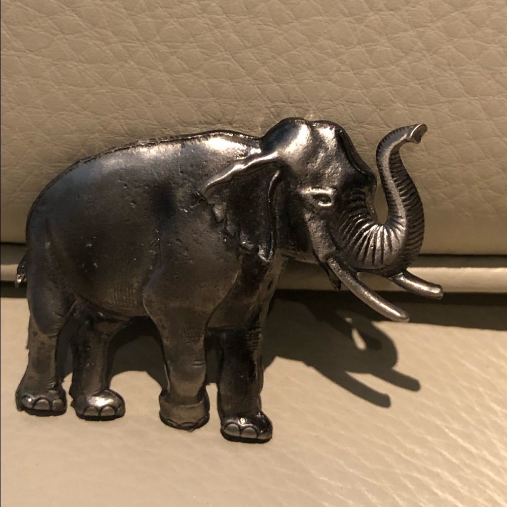 Rustic Elephant Brooch